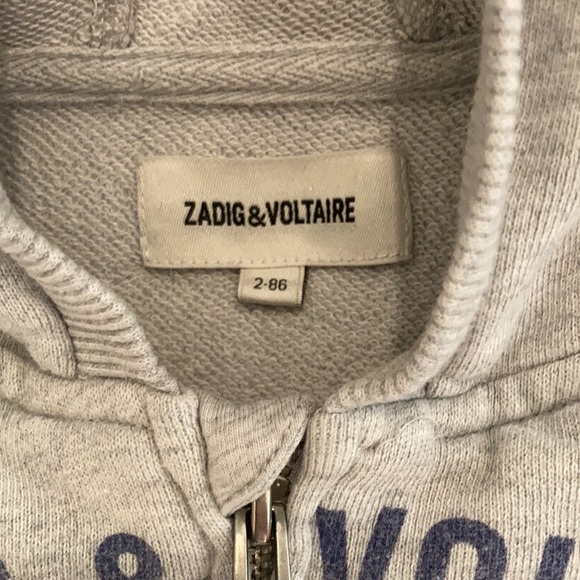 ZADIG & VOLTAIRE Gray hooded cardigan Size 2 - Picture 3 of 8